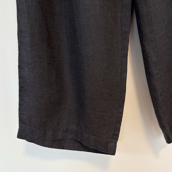 Eileen Fisher organic linen cropped pants , sz : medium petite - Picture 5 of 6